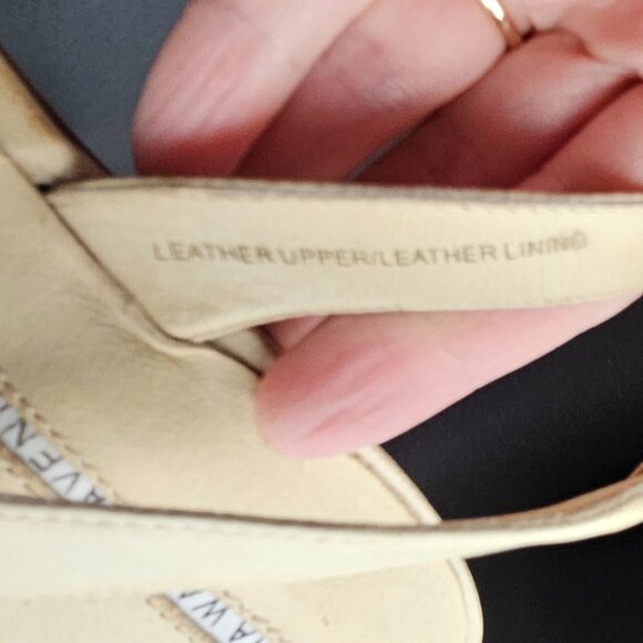 Vera Wang Lavender Cream Embellished Slingback Heels – Size 8 - Picture 4 of 10